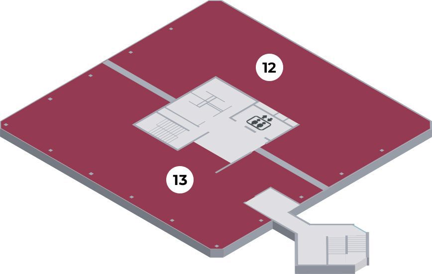 Plan étage 6 bâtiment grenat